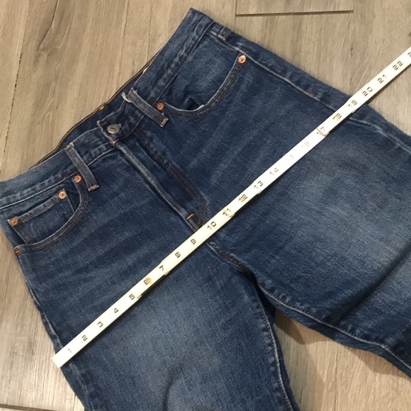 Levi’s White Oak Cone Denim “Wedgie”‎ Button Fly Fray Hem Medium Wash Jeans - Picture 14 of 15